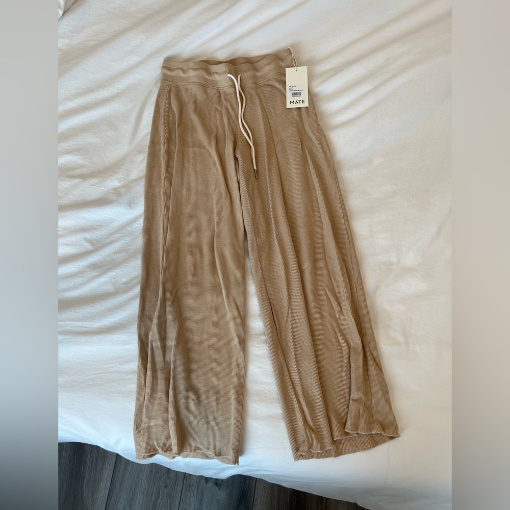 Mate the label waffle knit pants WITH TAGS